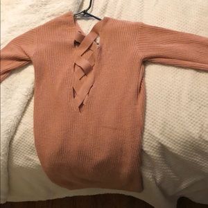 Cut out back sweater ordered from forever 21